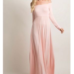 Pink Blush Maternity Maxi Dress